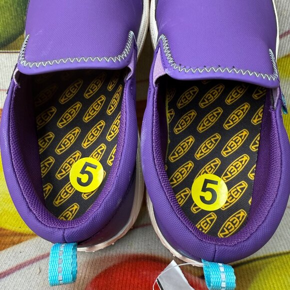 Girls Keen Tillandsia Purple/Parakeet Speed Hound Slip-On Shoes Size 5 Durable - Picture 4 of 6